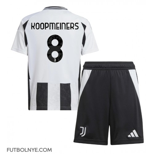 Camiseta Juventus Teun Koopmeiners #8 Primera Equipación para niños 2024-25 manga corta (+ pantalones cortos)